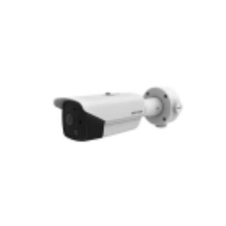 Camera IP Bullet termica bi-spectrum Hikvision DS-2TD2617-10/QA, termic 160x120, optic 4MP, IR 40m, lentila termica 9.7mm si optica 8mm, PoE, H.265, detectie incendiu si analiza VCA