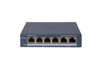 Switch PoE smart managed Hikvision 4 porturi Gigabit PoE 60W 2x RJ45 Gigabit VLAN PoE Watchdog DS-3E1506P-EI [1]