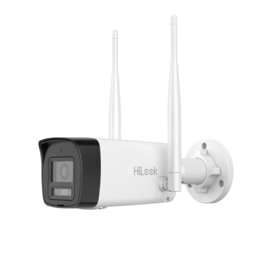 Camera IP WiFi exterior HiLook 4MP Smart Hybrid Light 30m lentila 2.8mm microfon difuzor IP66 IPC-B140HA-LDF-W [1]