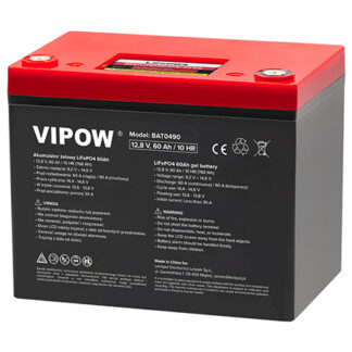Acumulator Vipow LiFePO4 60Ah 12.8V cu BMS, 768Wh, BAT0490 [1]
