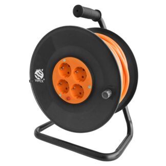 Prelungitor VIPEX electric cu tambur, 4 prize, cablu 3x2.5mm², lungime 50m, PS25-T50 Prelungitor VIPEX electric cu tambur, 4 prize, cablu 3x2.5mm², lungime 50m, PS25-T50