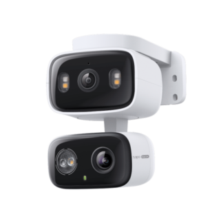 Camera supraveghere wireless IP duala Tapo C246D, 2K 3MP, Wi-Fi, rotire si inclinare din aplicatie, zoom digital, detectie cu AI, iluminare duala, audio bidirectional, slot microSD, IP65
