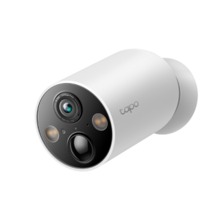Camera IP wireless interior/exterior TP-Link TC85, 4MP 2K QHD, IR 15m si vedere color, lentila fixa 2.1mm, microfon si difuzor, baterie 10000mAh, fara PoE