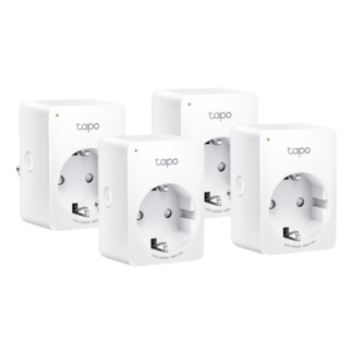 Pachet 4 prize smart, 16A, Wi-Fi, control vocal, monitorizare consum - TP-Link Tapo TapoP110(4-pack) [1]