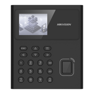Terminal standalone IP de pontaj, LCD 2.4inch, cititor Amprenta, Card Mifare, Wi-Fi - HIKVISION DS-K1T8005MFWX-B-S [1]