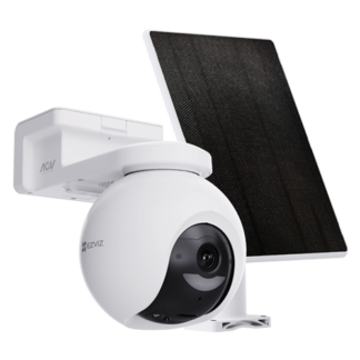 Camera IP WiFi Pan/Tilt EZVIZ HB8 Pro 4K 8MP IR 15m lumina alba WiFi 6 audio bidirectional microSD IP65 baterie 10400mAh panou solar 5W CS-HB8-SP-4K [1]