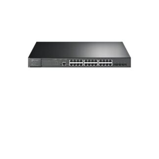 Switch 28 porturi Gigabit JetStream TP-Link, 128 Gbps, 4x SFP+, 384 W, L2/L2+, Omada SDN, PoE+, cu management, TL-SG3428XMP [1]