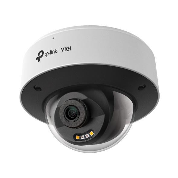 Camera IP Dome TP-Link VIGI, 8MP 4K Full-Color, IR 30m si lumina alba 30m, lentila fixa 2.8mm/4mm, PoE, microfon si difuzor, IP67, IK10, INSIGHT S285(2.8MM)