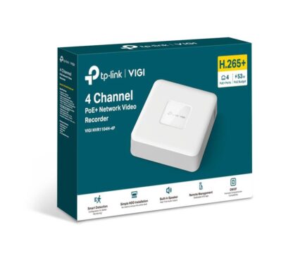NVR TP-Link, 4 canale, 8 MP, PoE, VIGI NVR1104H-4P - imagine 2