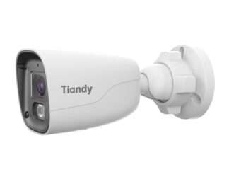 Camera IP exterior Tiandy 4MP Dual Light IR 50m LED alb 15m lentila 2.8mm microfon PoE IP67 microSD AI TC-C344S-2ETA-28