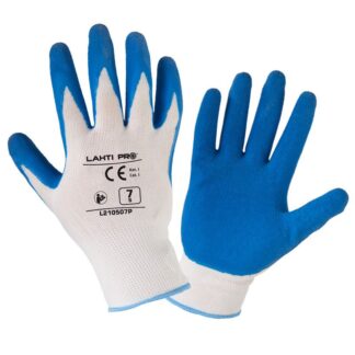 Manusi Lahti PRO L210510K, latex cu poliester tesut, marimea 10/XL, palma acoperita cu latex