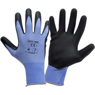 Manusi latex cu poliester elastic Lahti PRO L211610K, marimea 10/XL, palma acoperita cu latex poros