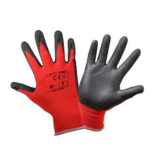 Manusi nitril Lahti PRO L221210K, marimea 10/XL, cu poliester-poliamida, palma si degete acoperite cu nitril