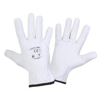 Manusi din piele ovina Lahti PRO L271010K, marimea 10/XL, cu manseta ajustabila si palma dintr-o singura bucata