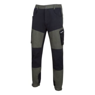 Pantaloni de lucru Lahti PRO L4053802, verde-negru, marimea M, cu buzunare aditionale si material elastic 4 directii [1]