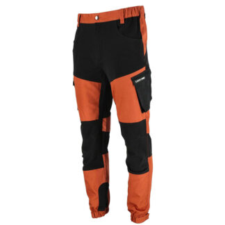 Pantaloni de lucru Lahti PRO L4053902, portocaliu-negru, marimea M, cu buzunare aditionale si material elastic 4 directii [1]