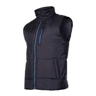 Vesta matlasata Lahti PRO L4130802, gri-albastru, marimea M, impermeabila, cu 3 buzunare cu fermoar [1]