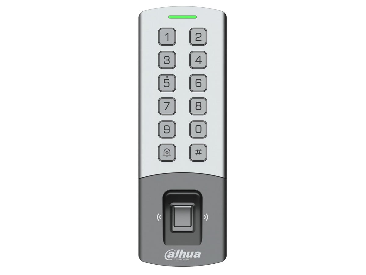 Terminal control acces Dahua, Wi-Fi, cititor card 125kHz, amprenta si parola, 10000 utilizatori, IP65, IK08, ASI1212M-DW - imagine 3