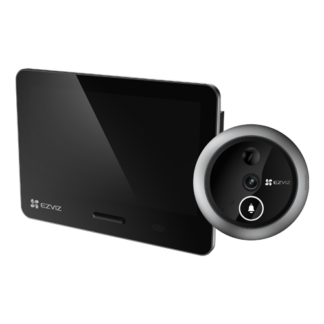Vizor electronic smart Wi-Fi EZVIZ EP4 4K IR 5m ecran tactil 5.5 inch audio bidirectional microSD CS-EP4-Sliver