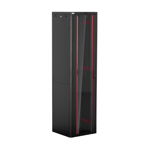 Rack de podea PRO SERIES 47U 19'' 600x600, capacitate 1000 kg, RAL 9005, asamblat ASY-47U-6060PRO - imagine 4