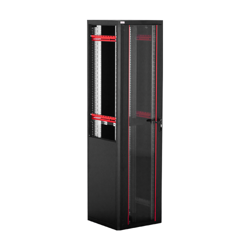 Rack de podea PRO SERIES 47U 19'' 600x600, capacitate 1000 kg, RAL 9005, asamblat ASY-47U-6060PRO - imagine 2