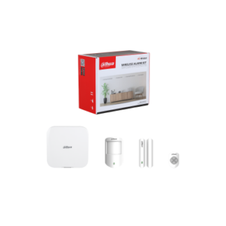 Kit alarma wireless Dahua AirShield, 150 dispozitive, 4G Dual SIM, Wi-Fi, LAN, PIR, contact magnetic, telecomanda, 868MHz, ART-ARC3800H-03-FW2(868)-V3