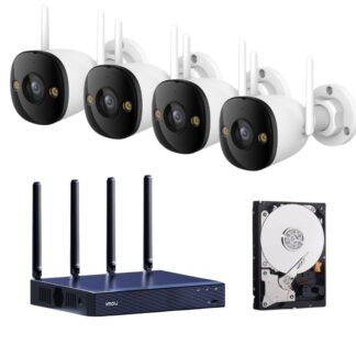 Kit supraveghere video Wi-Fi IMOU cu 4 camere si HDD inclus, vedere nocturna, detectare inteligenta, audio bidirectional, monitorizare din telefon [1]