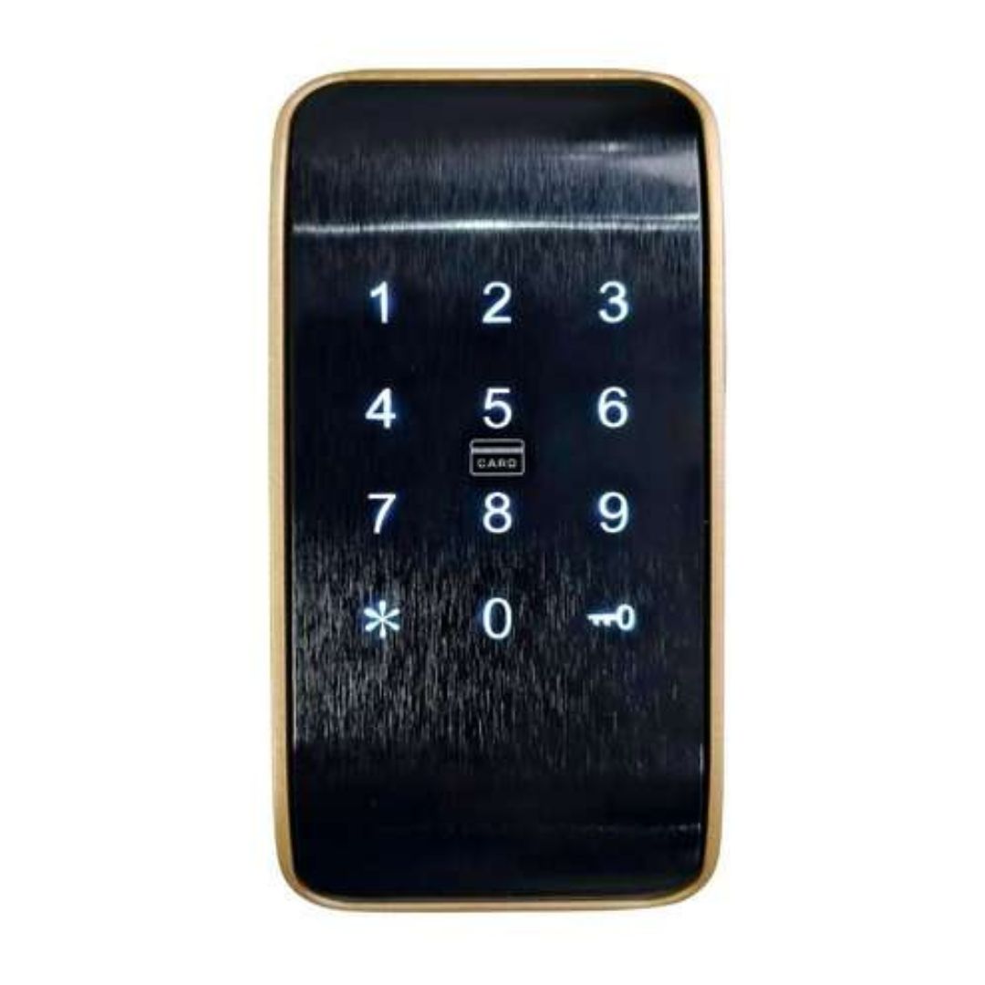 Incuietoare inteligenta pentru mobilier SmartPass M12, TTLock, cod PIN, card RFID, auriu, SMP-M012-TTL-GL [1]