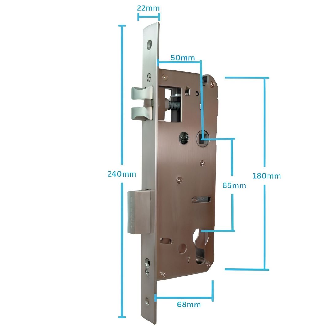 Broasca multipunct SmartPass cu ridicare maner, backset 50 mm, interax 85 mm, SMP-M-5085 [1]