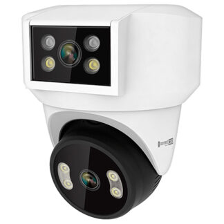 Camera supraveghere IP Wi-Fi PTZ Kruger&Matz Connect C180, Dual Lens 2+2MP, IR 10m, audio bidirectional, ONVIF, IP65, KM2221 [1]