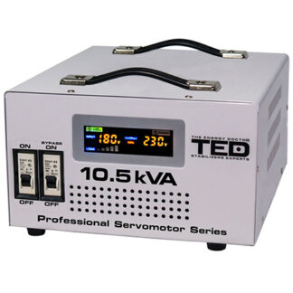 Stabilizator tensiune cu servomotor TED Electric, 10.5kVA, 6000W, intrare 130-260V, iesire 230V, protectii complete, TED-SVC105 [1]