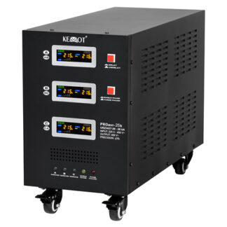 Stabilizator automat trifazat KEMOT PROavr-25K, 25000VA, servomotor, precizie ±3%, LCD, Bypass, URZ3437-25 [1]