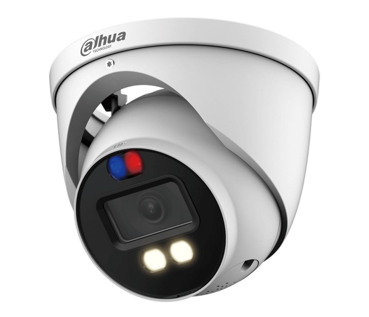 Camera analog turret HDCVI Dahua, 8MP 4K, TiOC, Smart Dual Light, IR 40m, lumina calda 40m, lentila 2.8mm, microfon, alarma audio-vizuala, IP67, HAC-ME1809H-A-PV-0280B-S2 [1]