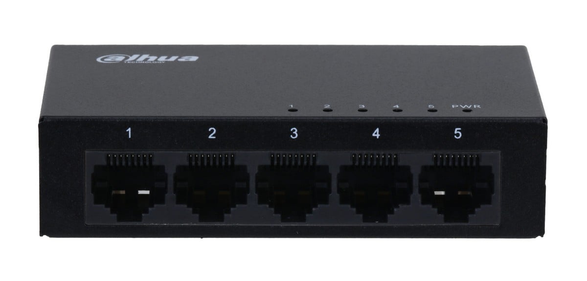 Switch Gigabit Dahua, 5 porturi 10/100/1000 Mbps, unmanaged, Plug & Play, carcasa metalica, DH-SG1005 [1]