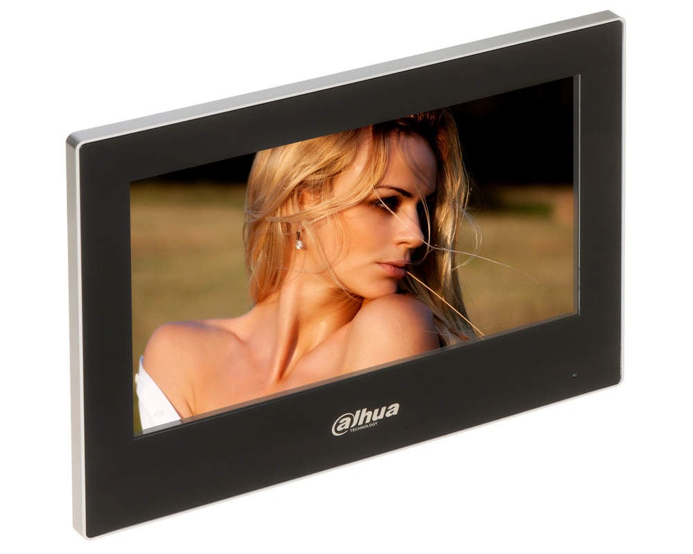Monitor videointerfon IP Wi-Fi Dahua, 7 inch, touchscreen, 1024x600, audio bidirectional, PoE, 6 intrari alarma, VTH2621G-WP [1]