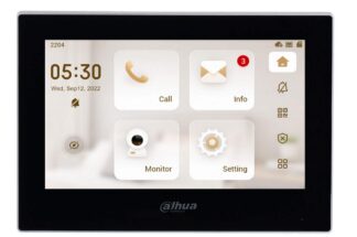 Monitor videointerfon IP Dahua, 7 inch, touchscreen, audio bidirectional, PoE, 6 intrari alarma, VTH2621G-P [1]