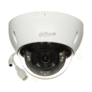 Camera supraveghere IP Dome Dahua WizSense, 4MP, Smart Dual Light IR + lumina calda 30m, lentila 2.8mm, microfon, PoE, SMD Plus, IP67, IK10, IPC-HDBW2449E-S-IL-0280B [1]