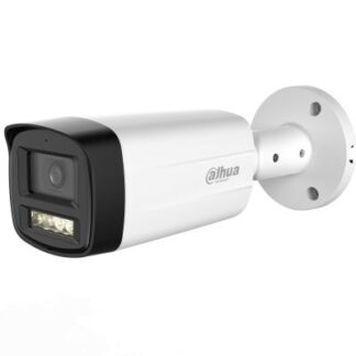 Camera analogica HDCVI exterior Dahua, 5MP, Smart Dual Light IR 80m si lumina calda 80m, lentila 3.6mm, microfon, IP67, 12V DC, HAC-HFW1500TH-IL-A-0360B-S3 [1]