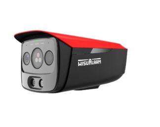 Camera IP detectie flacara Dahua Pro, triplu senzor IR 3.8/4.5/5.0µm, termoviziune 256x192, camera vizibila 5MP, detectie flacara si fum AI, masurare temperatura -10C ~ +500C, IR 50m, microfon, difuzor, alarma sonora si luminoasa, MicroSD 256GB, PoE,