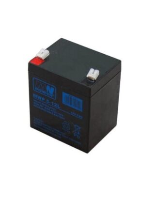 Acumulator stationar AGM VRLA MW Power, 12V, 5Ah, Long Life 12 ani, terminale Faston 250, fara intretinere, 90x70x101mm, inaltime totala 107mm, MWP 5-12L, BAT12V5MWP [1]