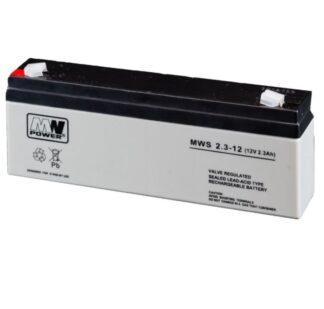Acumulator stationar AGM VRLA MWS, 12V, 2.3Ah, pentru aplicatii stationare si sisteme de alimentare de rezerva, BAT12V2.3 [1]