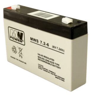 Acumulator stationar AGM VRLA MWS, 6V, 7.2Ah, pentru aplicatii stationare si sisteme de alimentare de rezerva, BAT6V7.2 [1]