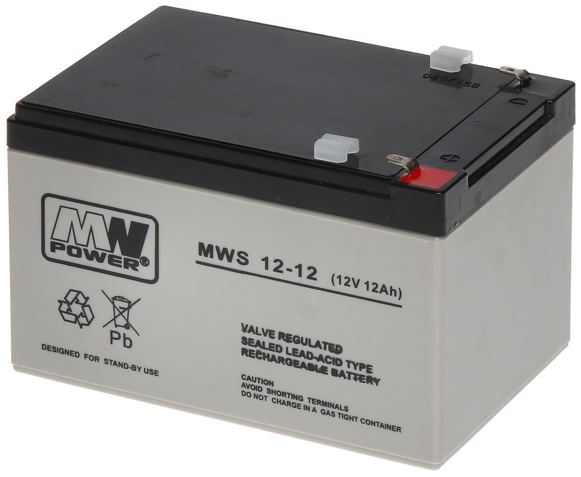 Acumulator stationar AGM VRLA MWS, 12V, 1.3Ah, pentru aplicatii stationare si sisteme de alimentare de rezerva, BAT12V1.3