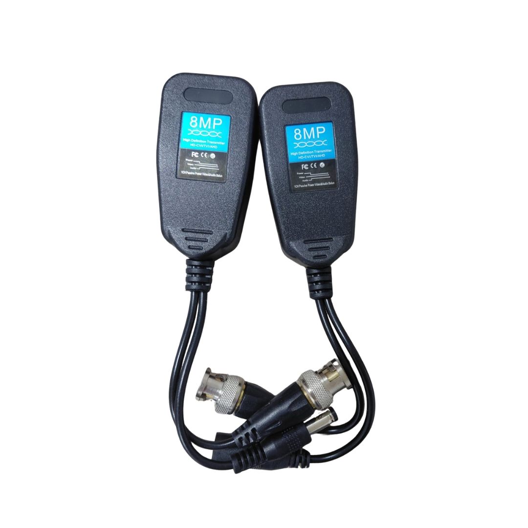 Set Videobalun 8MP Pasiv 2 in 1 ,Video +Alimentare [1]