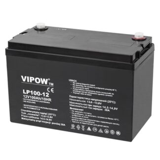 Acumulator stationar AGM VRLA VIPOW, 12V, 100Ah, terminal T3, BAT0225 [1]