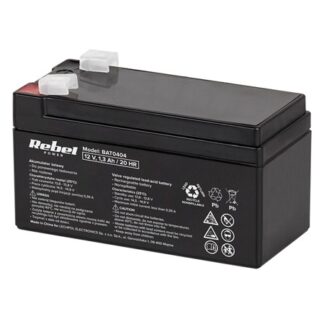 Acumulator stationar AGM VRLA Rebel, 12V, 1.3Ah, 1200mAh, BAT0404 [1]