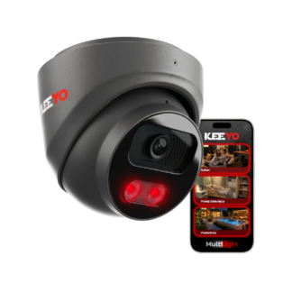 Kit supraveghere IP KEEYO 4 camere 5 MP, IR 40 m, AI, microfon, PoE, Sony Starvis  LV-V-IP5M40DF-G-II [1]
