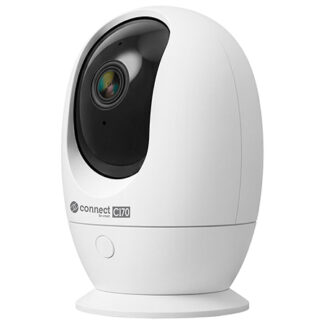 Camera supraveghere Wi-Fi interior Kruger&Matz Connect C170, 3MP 2304x1296, IR 15m, Pan 355 Tilt 90, microfon si difuzor, audio bidirectional, detectie miscare, TuyaSmart, MicroSD 128GB, KM2220 [1]