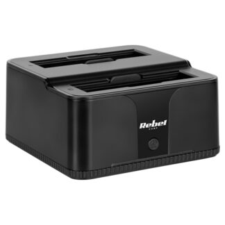 Statie de andocare HDD/SSD Rebel, USB 3.0, 2.5"/3.5", clonare disk, HUB USB, SD/microSD, pana la 20TB, KOM1041 [1]