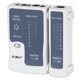 Tester cablu retea Rebel TL-468, RJ45, RJ11, detectie intrerupere si scurtcircuit, NAR0167 [1]